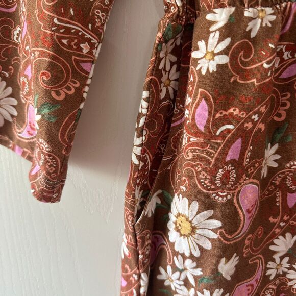 Vada Winter Ayla Bell Sleeve Floral‎ Dress Dimestore Cowgirl Women's Size XS NWT - Picture 4 of 9